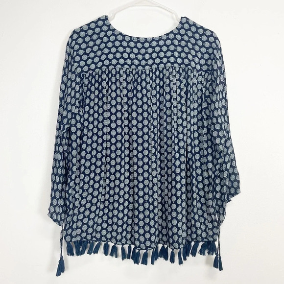 Scotch & Soda Maison Scotch Shirt Womens Blue Blouse Patterned Medium - Picture 2 of 13